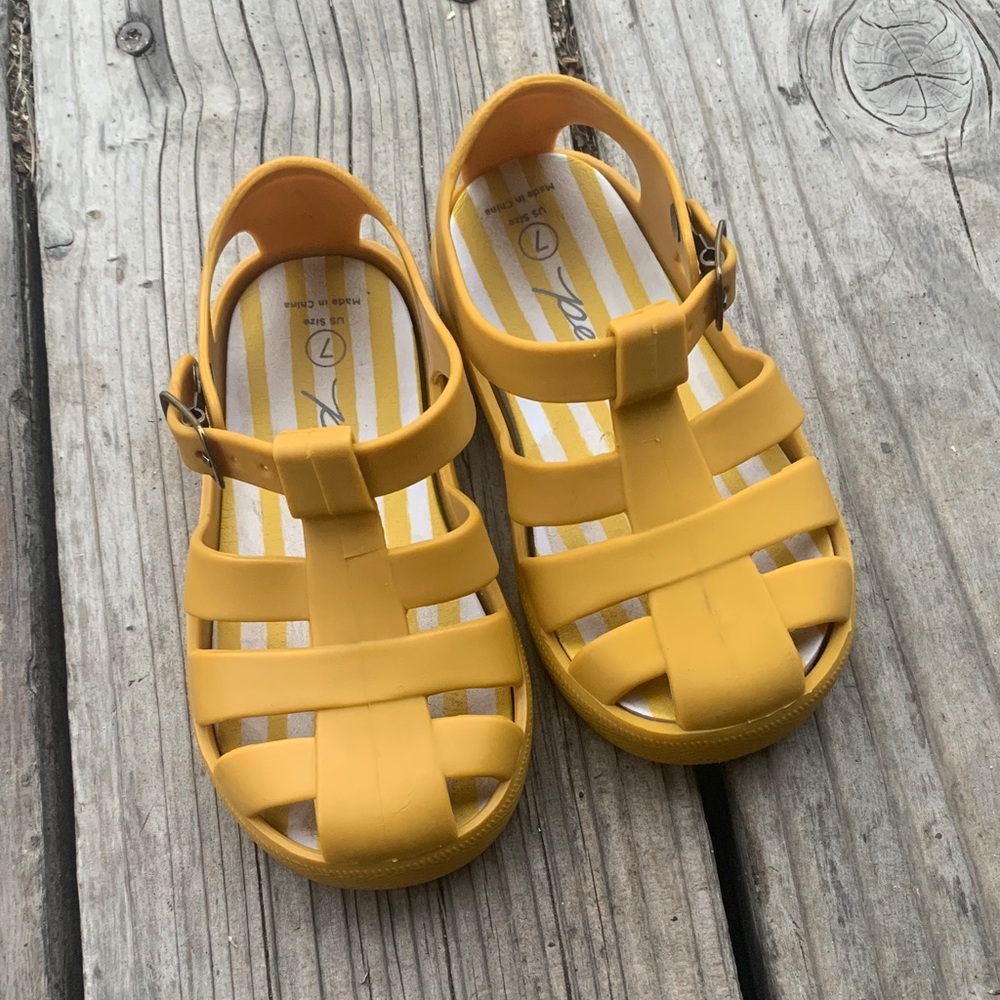 Pehr fisherman sandals - yellow size 7
